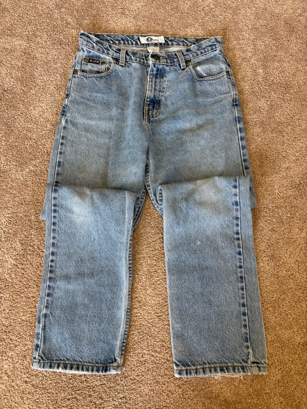 Arizona Jean Company Light Blue Straight Leg Men's Jeans